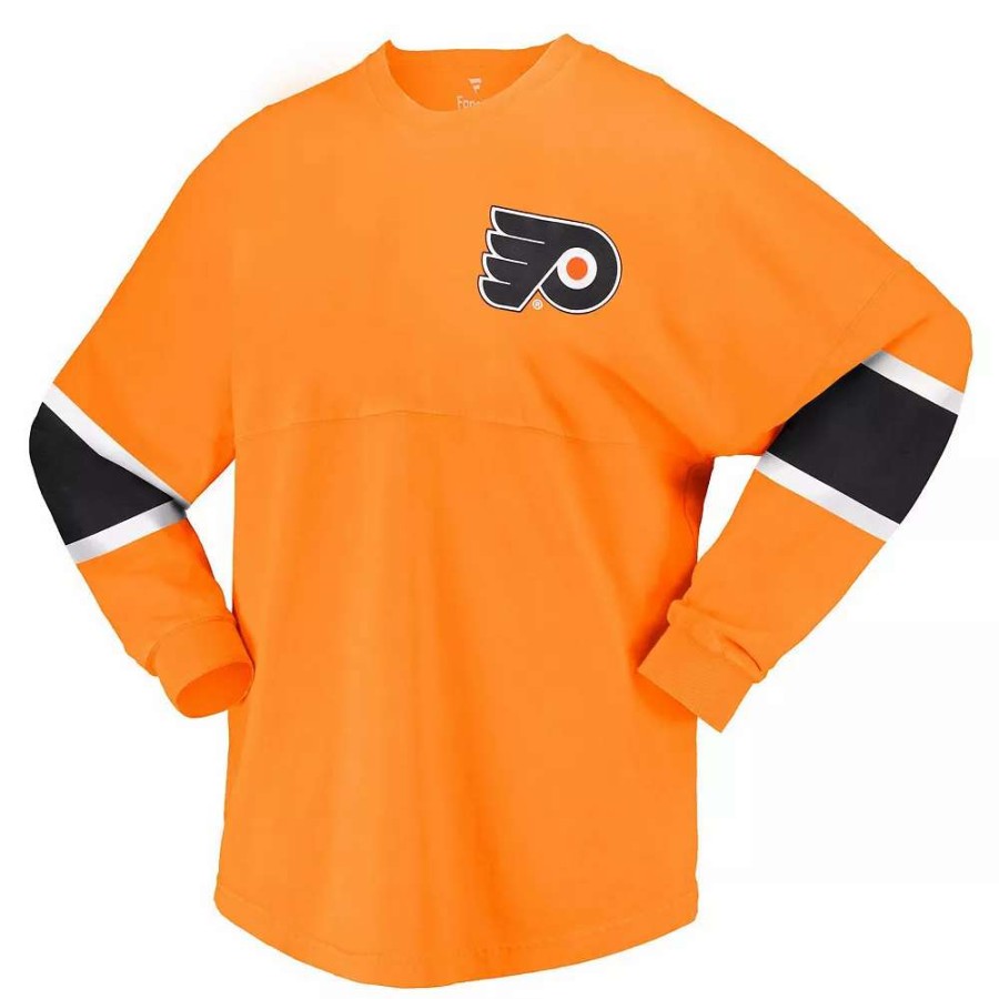 Tops * | Women'S Fanatics Branded Orange Philadelphia Flyers Jersey Long Sleeve T-Shirt