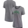 Tops * | Women'S Fanatics Branded Heathered Gray Philadelphia Eagles Drop Back Modern T-Shirt