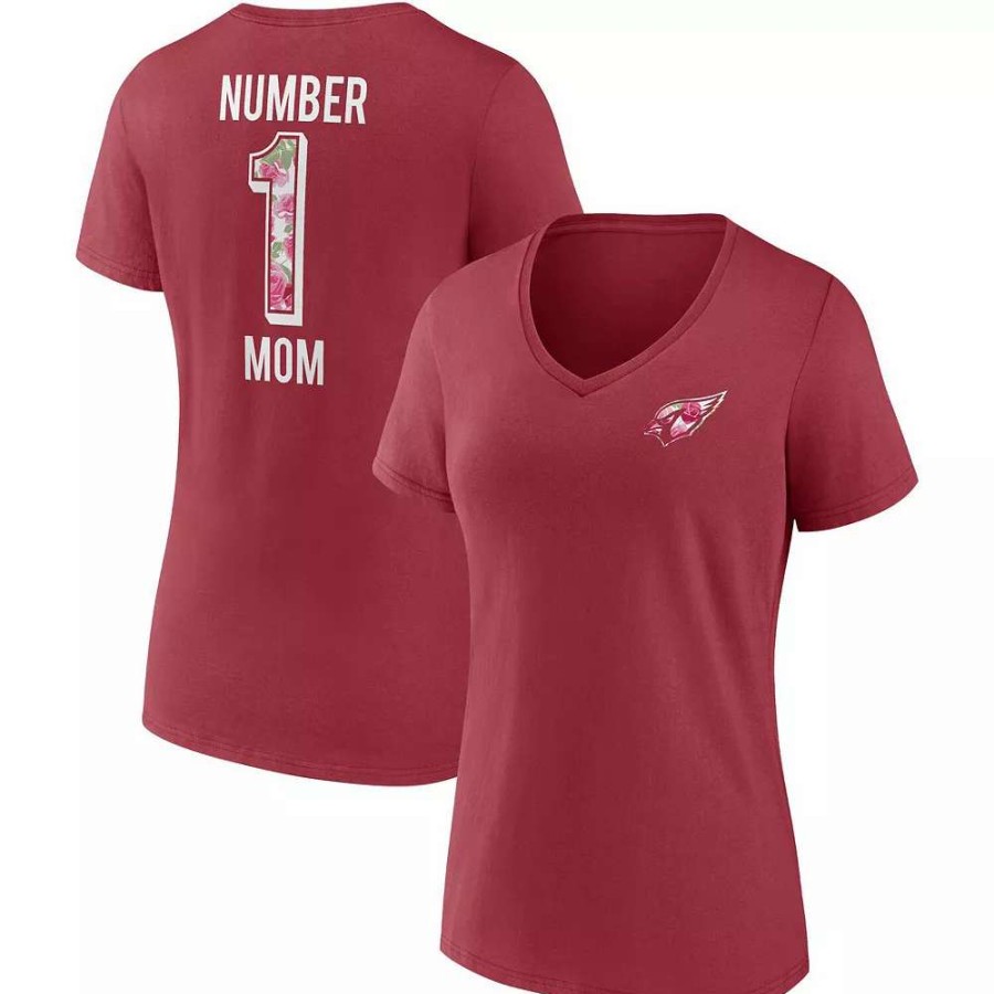 Tops * | Women'S Fanatics Branded Cardinal Arizona Cardinals Team Mother'S Day V-Neck T-Shirt