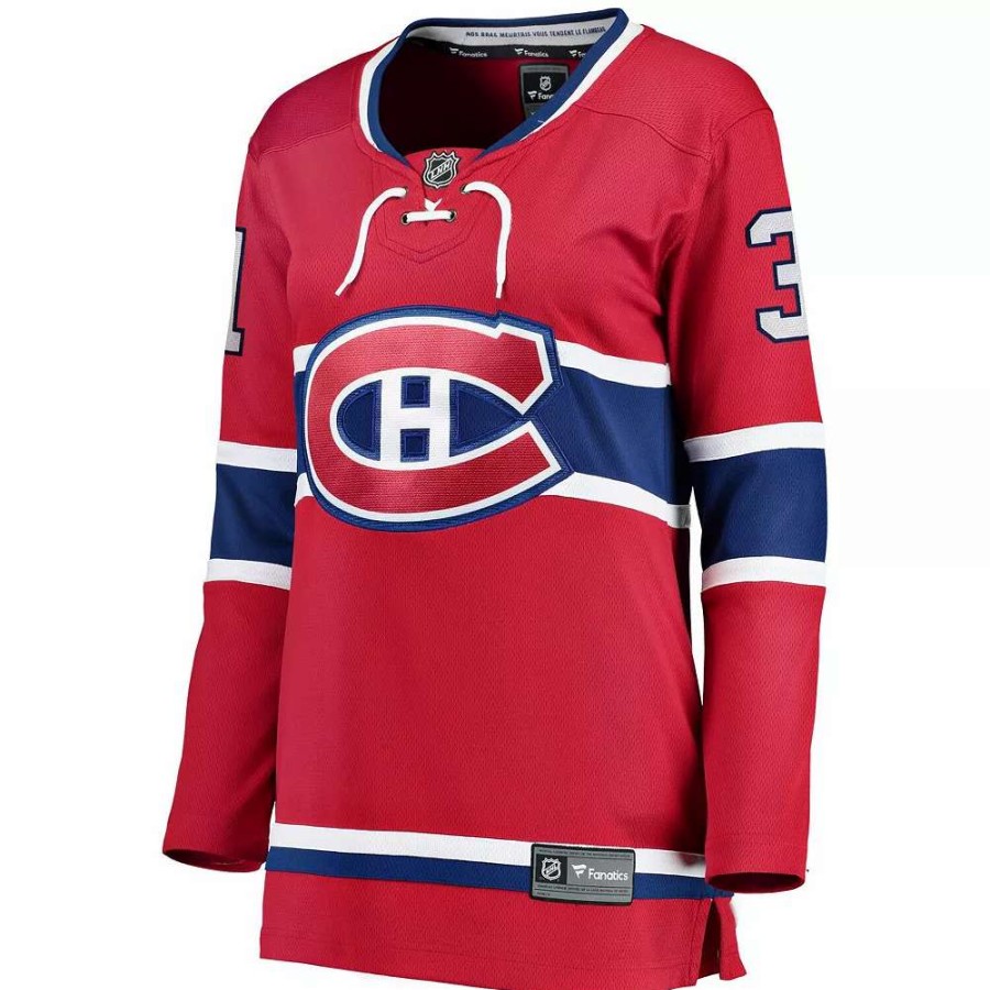 Tops * | Women'S Fanatics Branded Carey Price Red Montreal Canadiens Home Breakaway Player Jersey