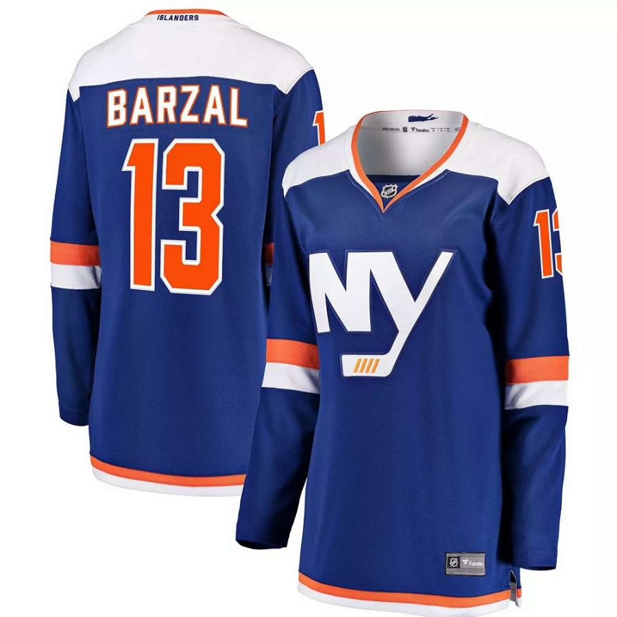 Tops * | Women'S Fanatics Branded Mathew Barzal Blue New York Islanders Alternate Breakaway Jersey