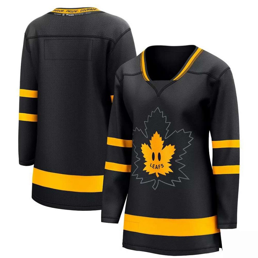 Tops * | Women'S Fanatics Branded Auston Matthews Black Toronto Maple Leafs Alternate Premier Breakaway Reversible Player Jersey