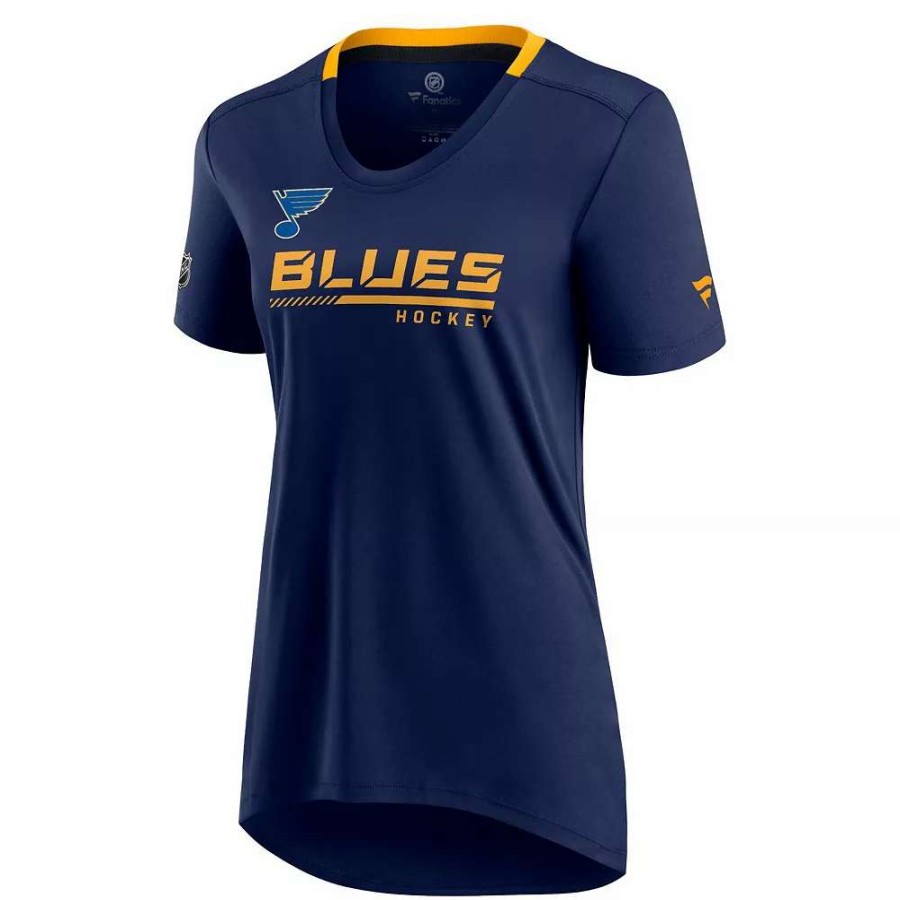 Tops * | Women'S Fanatics Branded Navy St. Louis Blues Authentic Pro Locker Room T-Shirt