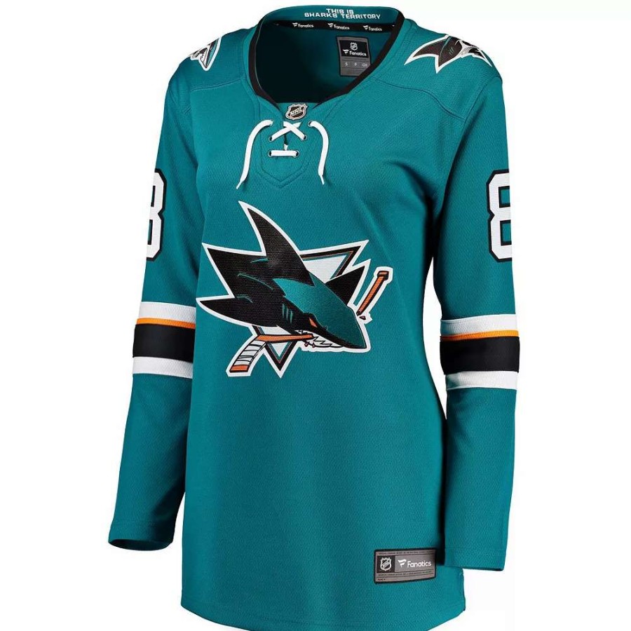 Tops * | Women'S Fanatics Branded Brent Burns Teal Home Breakaway Player Jersey