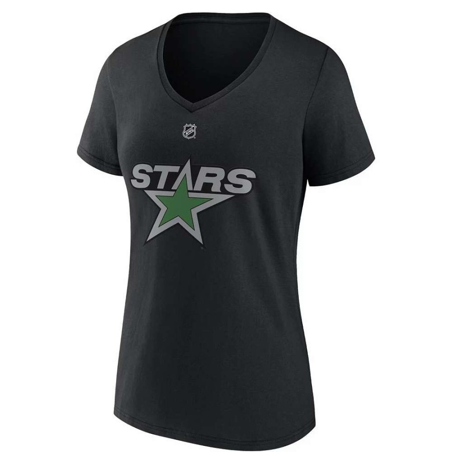 Tops * | Women'S Fanatics Branded Tyler Seguin Black Dallas Stars Special Edition 2.0 Name & Number V-Neck T-Shirt