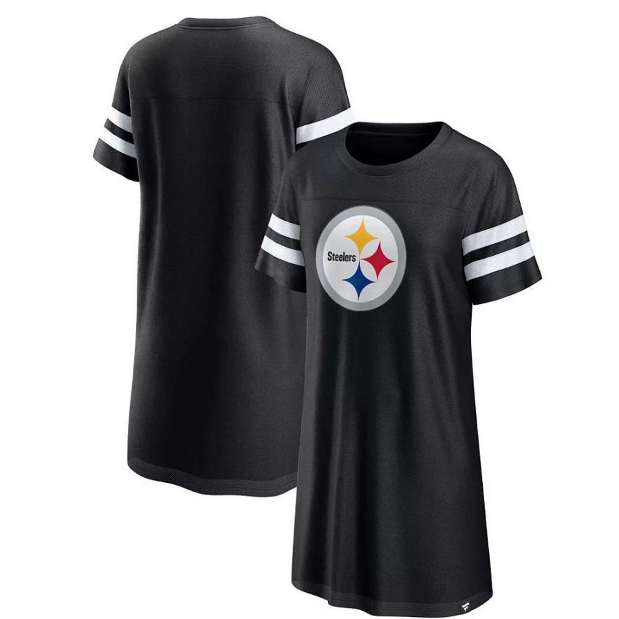 Dresses * | Women'S Fanatics Branded Black Pittsburgh Steelers Victory On Dress