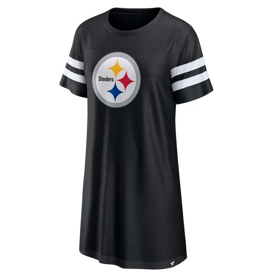 Dresses * | Women'S Fanatics Branded Black Pittsburgh Steelers Victory On Dress