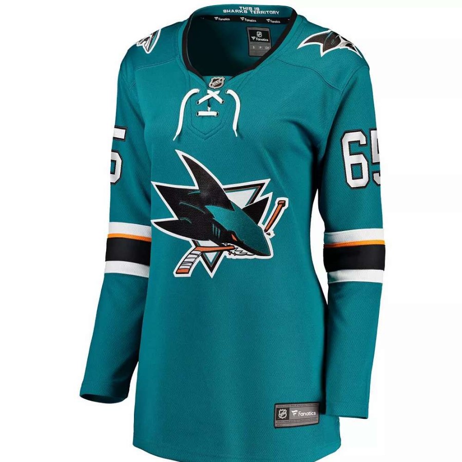 Tops * | Women'S Fanatics Branded Erik Karlsson Teal San Jose Sharks Home Premier Breakaway Player Jersey