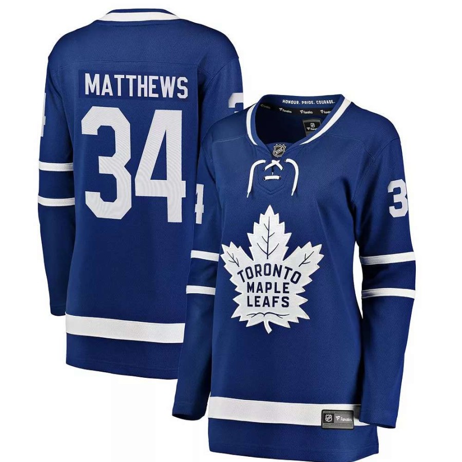 Tops * | Women'S Fanatics Branded Auston Matthews Royal Home Breakaway Player Jersey