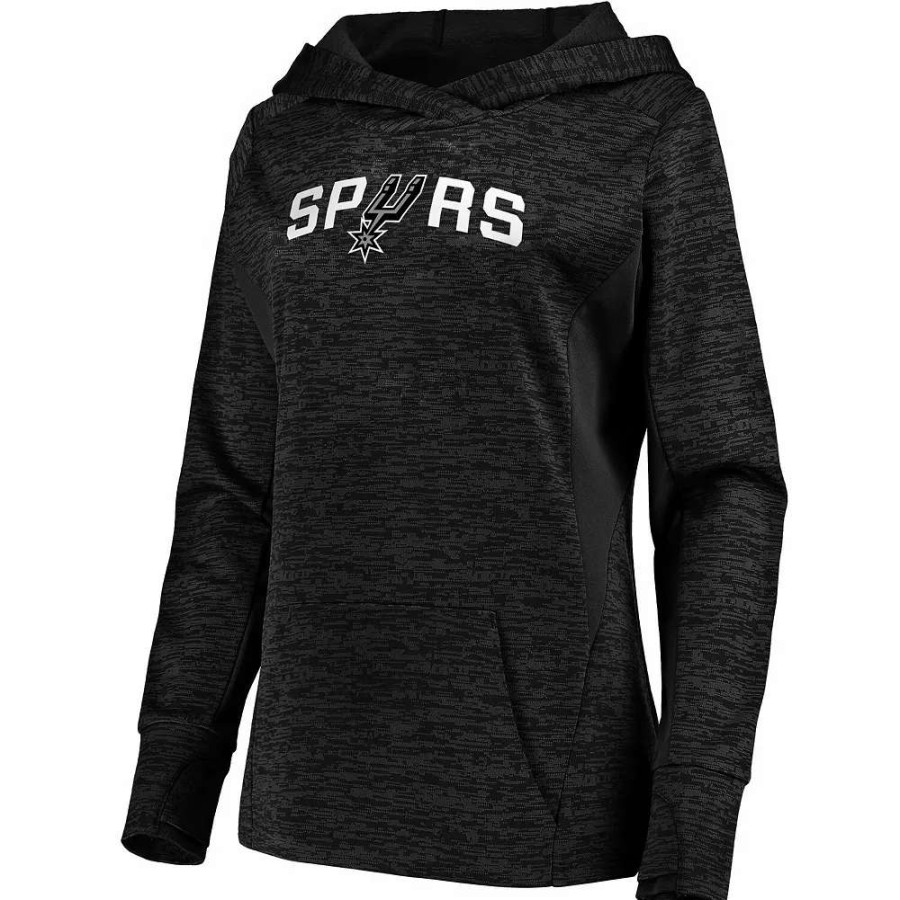 Tops * | Women'S Fanatics Branded Black San Antonio Spurs Showtime Done Better Pullover Hoodie