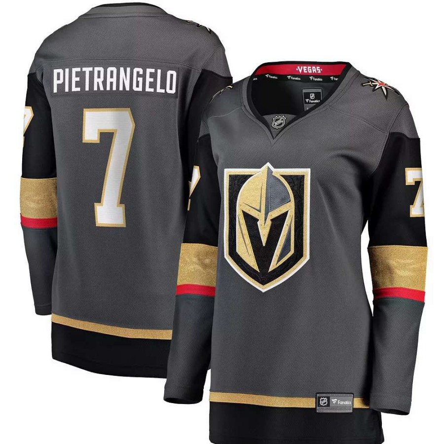 Tops * | Women'S Fanatics Branded Alex Pietrangelo Gray Vegas Golden Knights Home Premier Breakaway Player Jersey