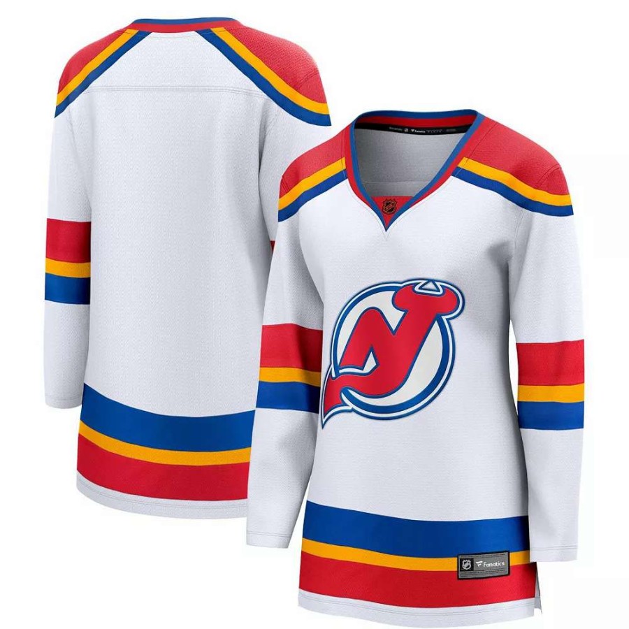 Tops * | Women'S Fanatics Branded White New Jersey Devils Special Edition 2.0 Breakaway Blank Jersey