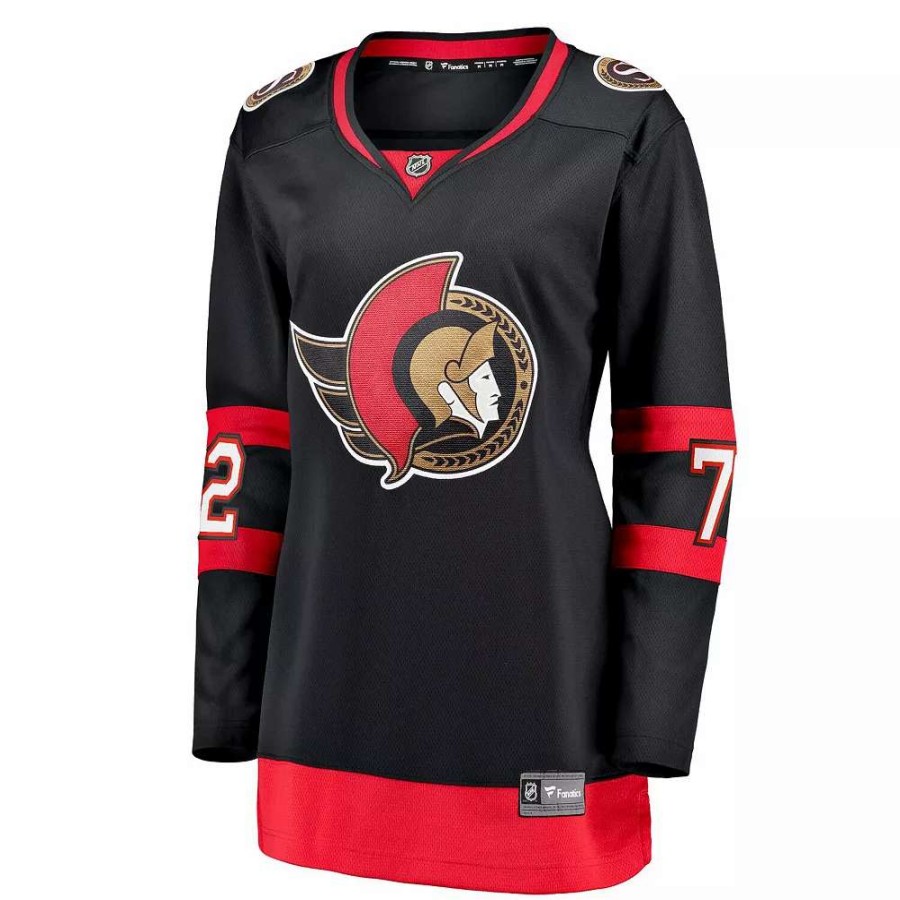 Tops * | Women'S Fanatics Branded Thomas Chabot Black Ottawa Senators 2020/21 Home Premier Breakaway Player Jersey