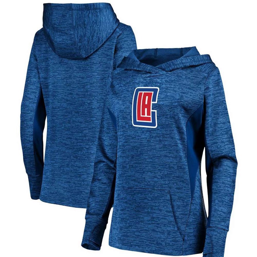 Tops * | Women'S Fanatics Branded Royal La Clippers Showtime Done Better Pullover Hoodie