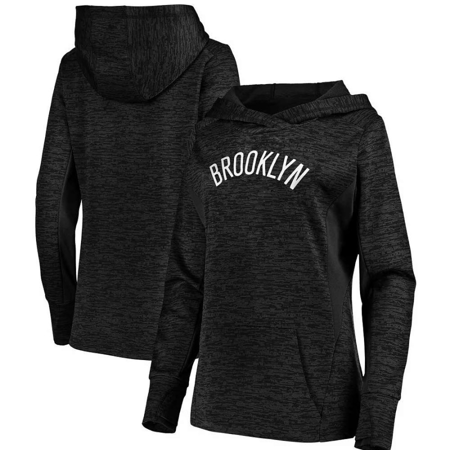 Tops * | Women'S Fanatics Branded Black Brooklyn Nets Showtime Done Better Pullover Hoodie