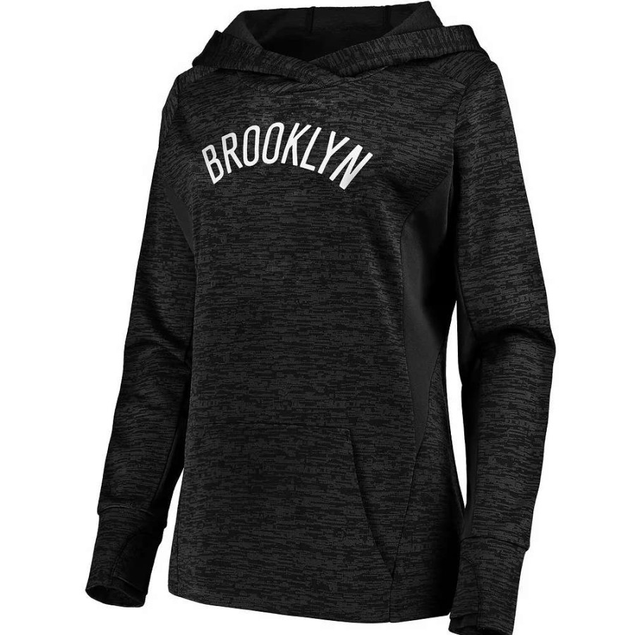 Tops * | Women'S Fanatics Branded Black Brooklyn Nets Showtime Done Better Pullover Hoodie