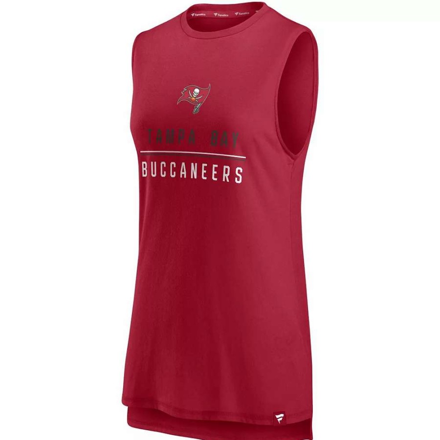 Tops * | Women'S Fanatics Branded Red Tampa Bay Buccaneers True Contender Tank Top