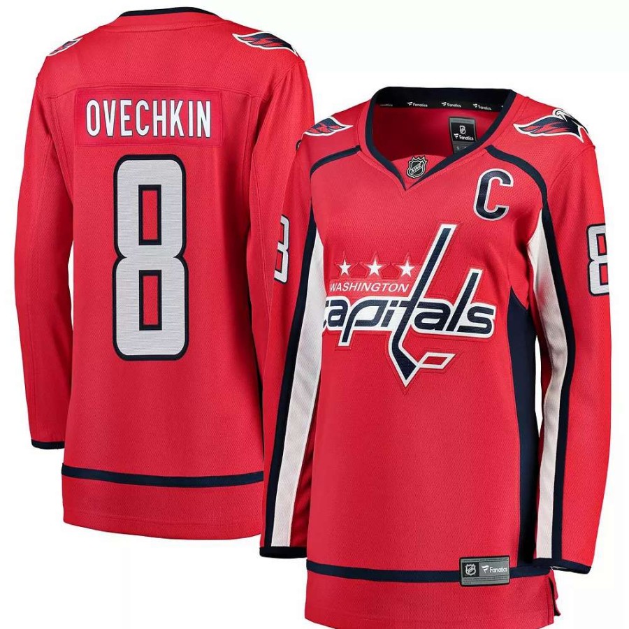 Tops * | Women'S Fanatics Branded Alexander Ovechkin Red Home Breakaway Player Jersey