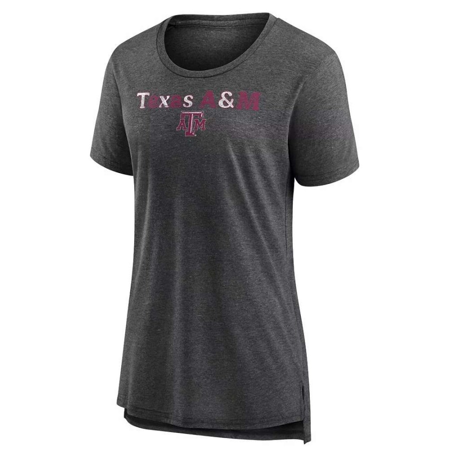 Tops * | Women'S Fanatics Branded Heathered Charcoal Texas A&M Aggies Breakneck Speed Tri-Blend T-Shirt