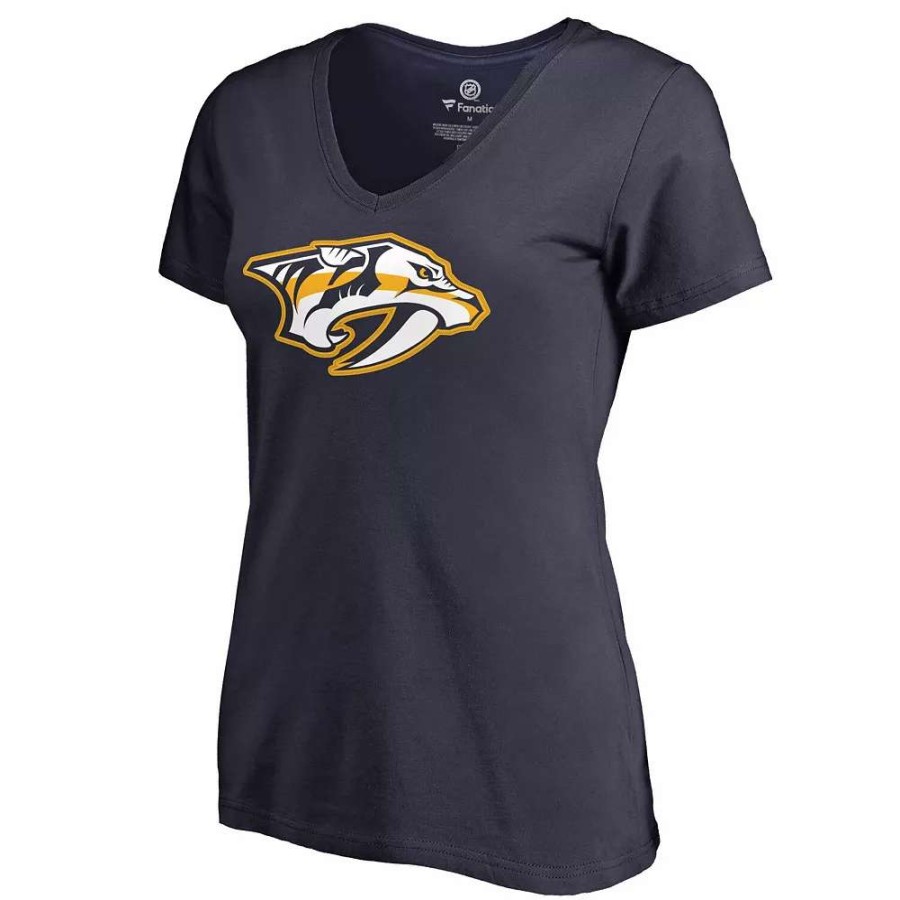 Tops * | Women'S Adult Filip Forsberg Navy Nashville Predators Plus Size Backer Name & Number T-Shirt