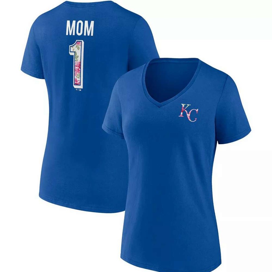 Tops * | Women'S Fanatics Branded Royal Kansas City Royals Team Mother'S Day V-Neck T-Shirt