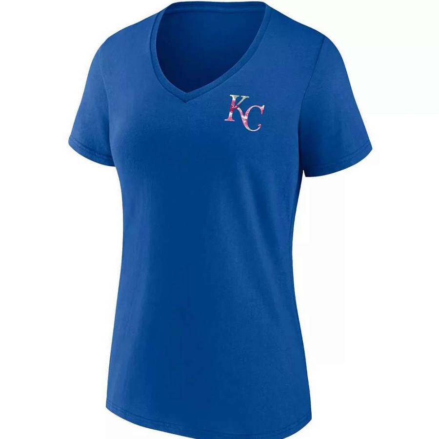 Tops * | Women'S Fanatics Branded Royal Kansas City Royals Team Mother'S Day V-Neck T-Shirt