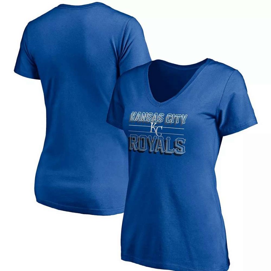 Tops * | Women'S Fanatics Branded Royal Kansas City Royals Compulsion To Win V-Neck T-Shirt