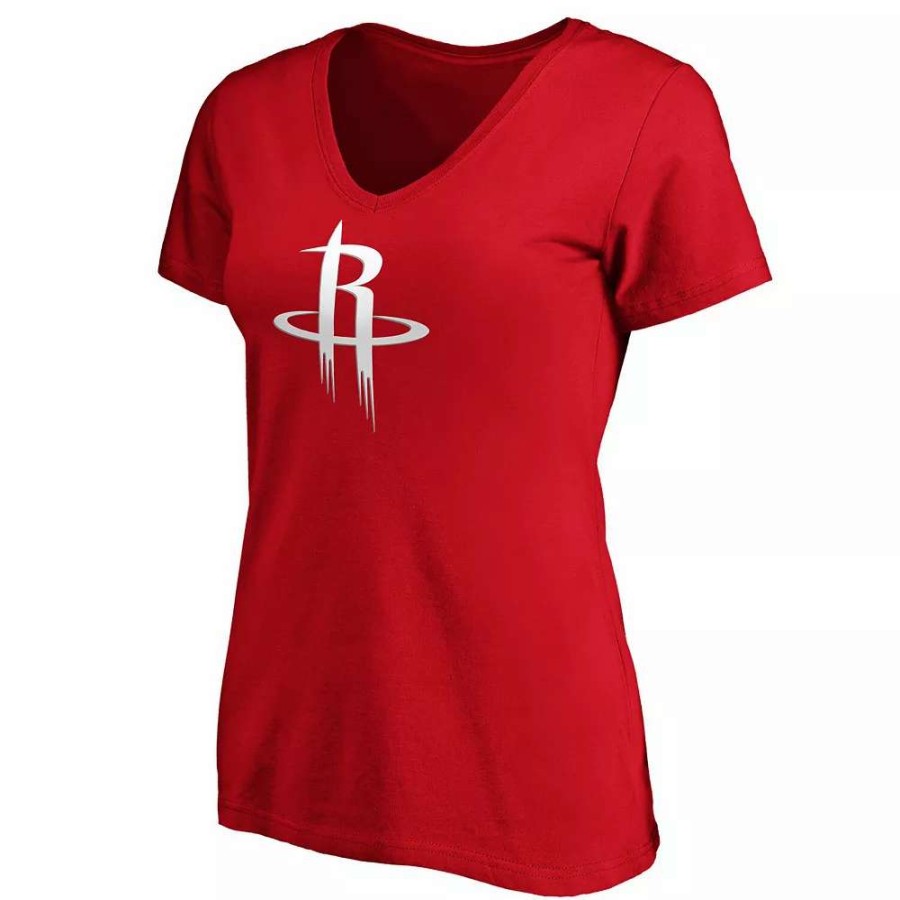 Tops * | Women'S Fanatics Branded Christian Wood Red Houston Rockets Playmaker Name & Number V-Neck T-Shirt