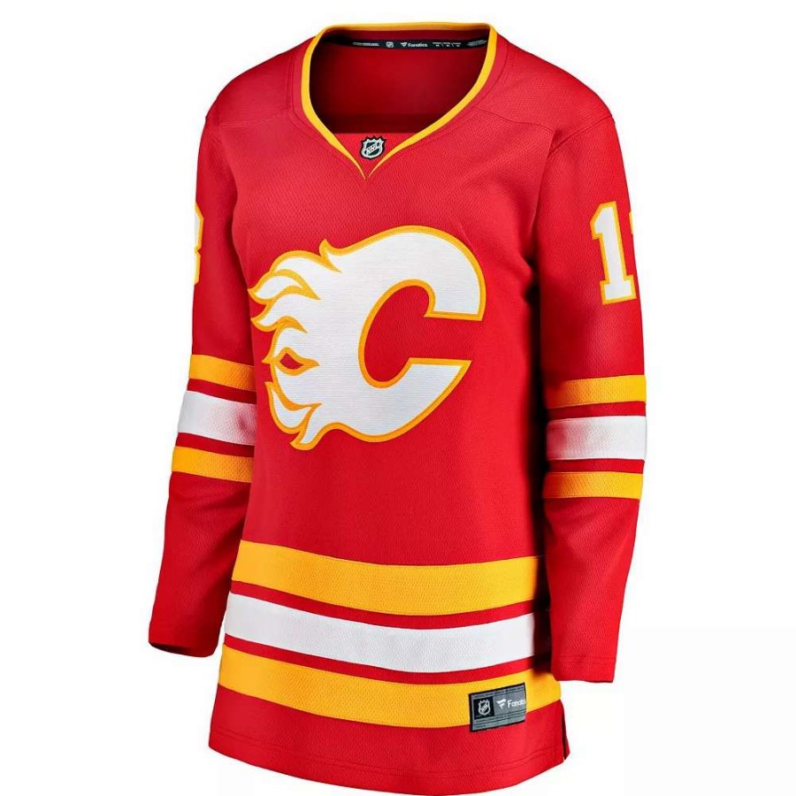 Tops * | Women'S Fanatics Branded Johnny Gaudreau Red Calgary Flames 2020/21 Home Premier Breakaway Player Jersey