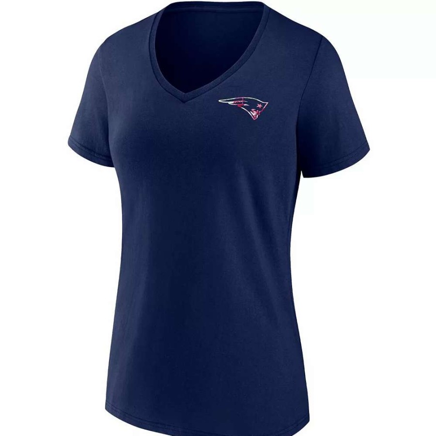 Tops * | Women'S Fanatics Branded Navy New England Patriots Team Mother'S Day V-Neck T-Shirt