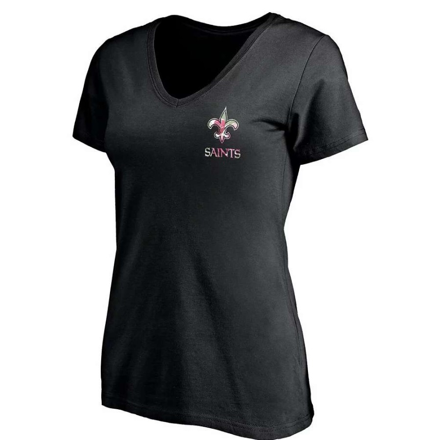 Tops * | Women'S Fanatics Branded Black New Orleans Saints Mother'S Day V-Neck T-Shirt