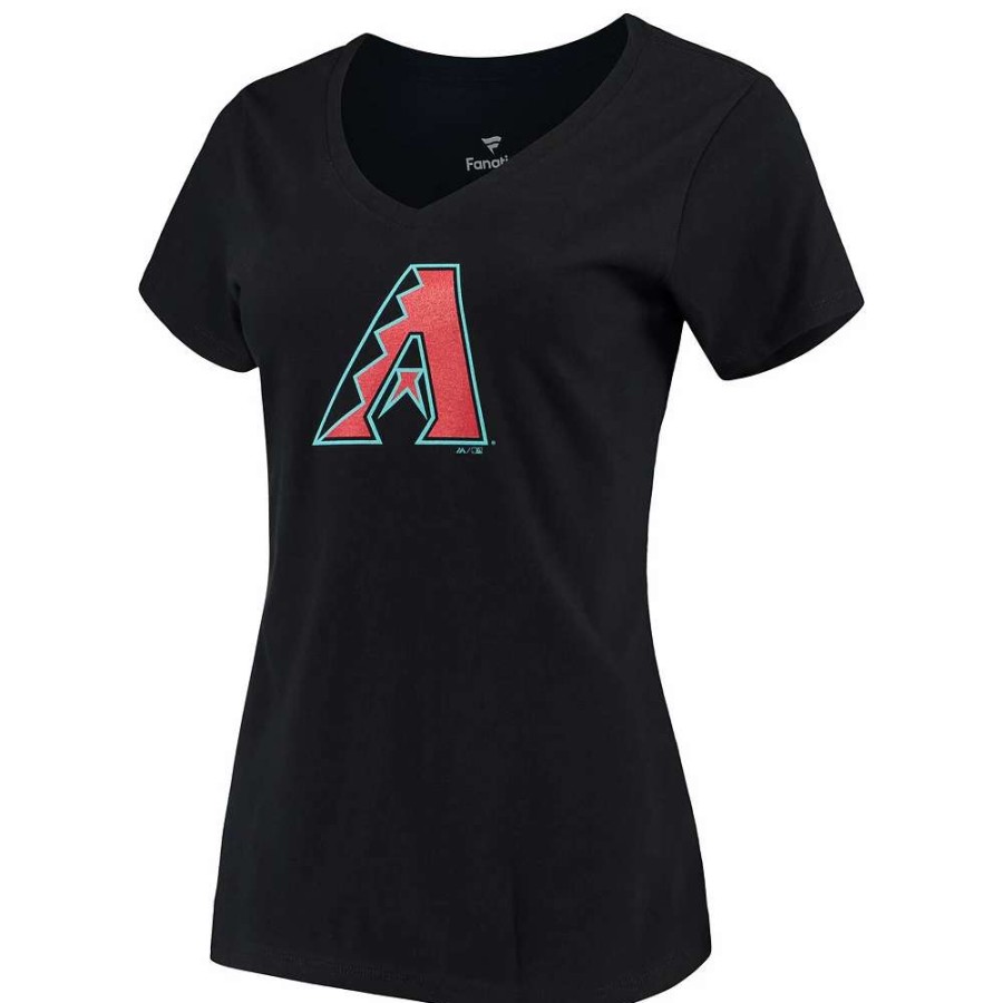 Tops * | Women'S Fanatics Branded Black/Heathered Gray Arizona Diamondbacks V-Neck T-Shirt Combo Set