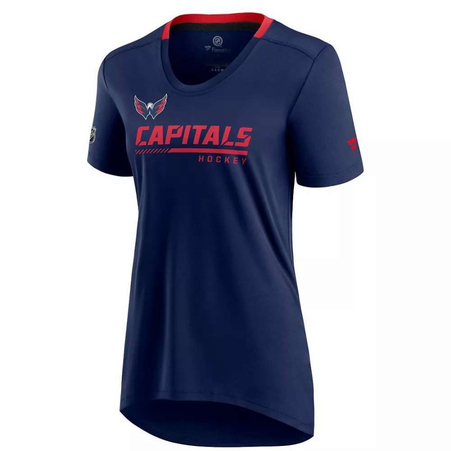 Tops * | Women'S Fanatics Branded Navy Washington Capitals Authentic Pro Locker Room T-Shirt